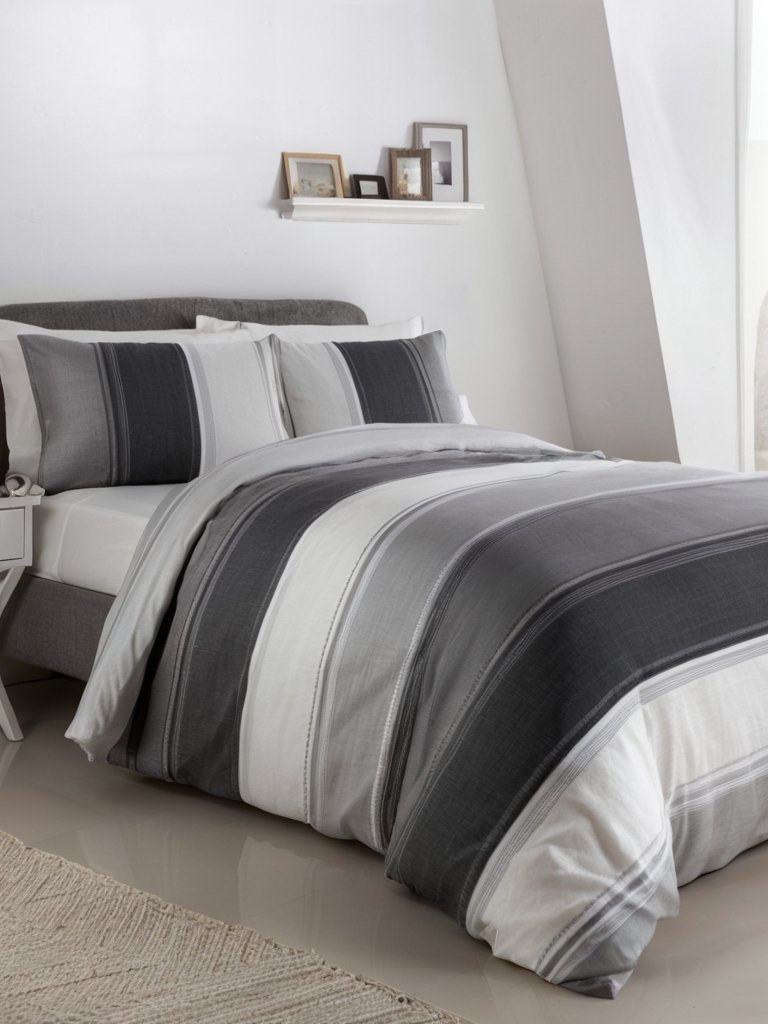 Zestaw poszewek na kołdrą Betley w kolorze szarym