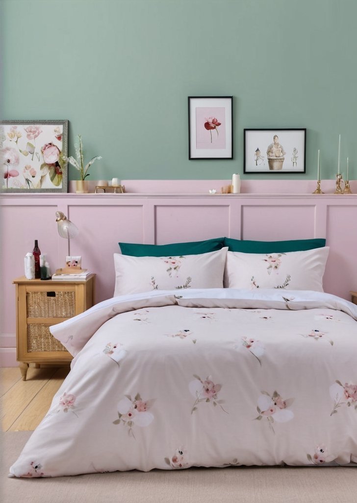 Zestaw dwustronnych poszewek na kołdrą Vintage Christmas Santa