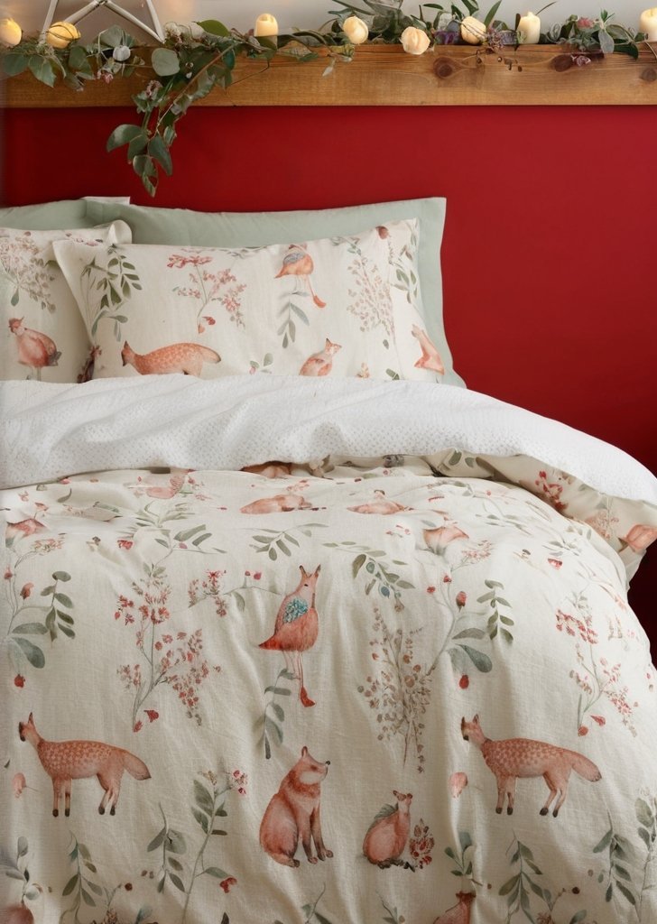Zestaw poszewek na kołdrą Christmas Woodland Animals - obrazek 2