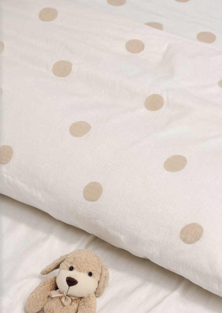 Kremowy komplet pościeli z nadrukiem Cockapoo - obrazek 3