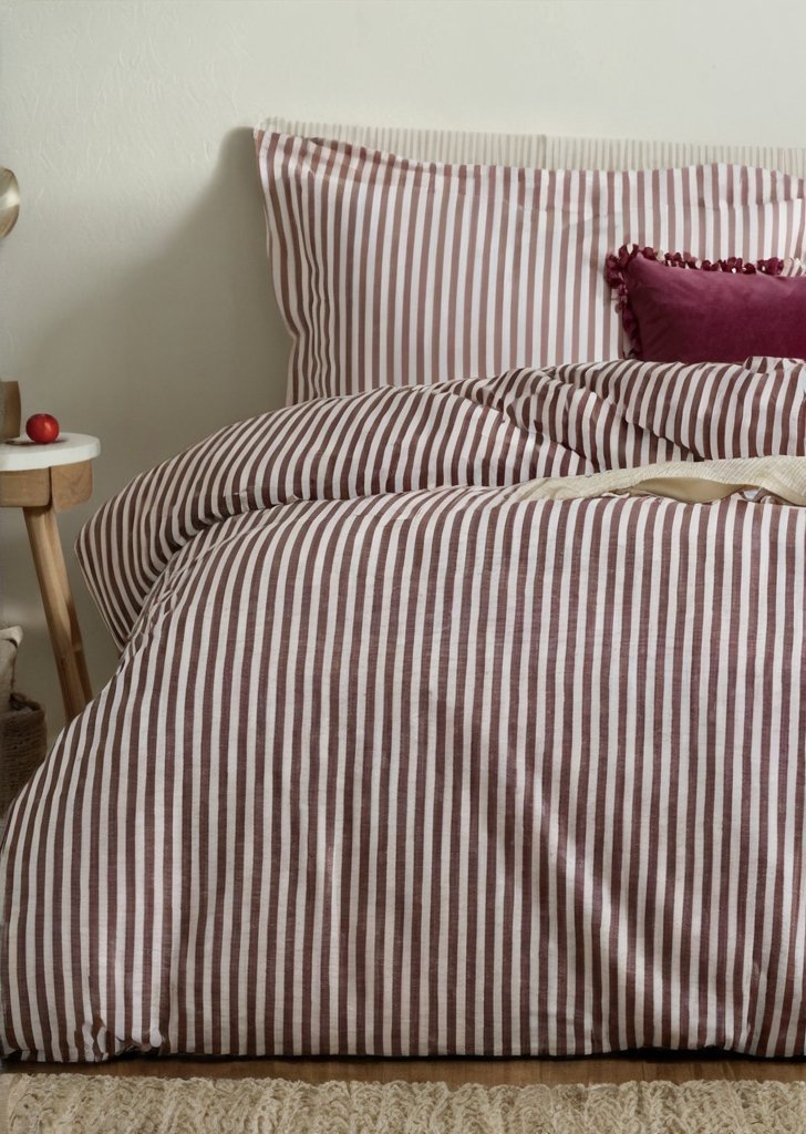 Poszewka na poduszką w melanżowe paski - obrazek 3